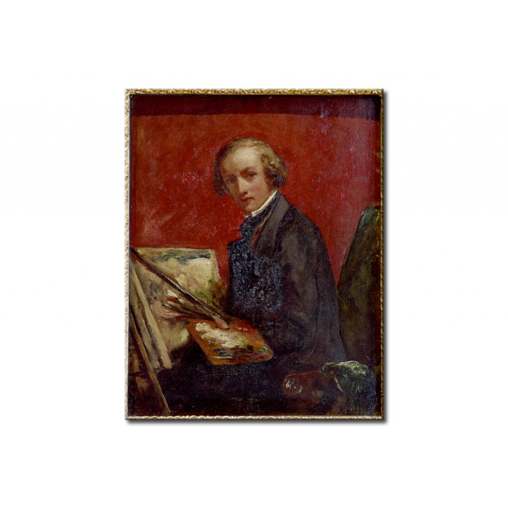Schilderij  John Everett Millais: Self-Portrait