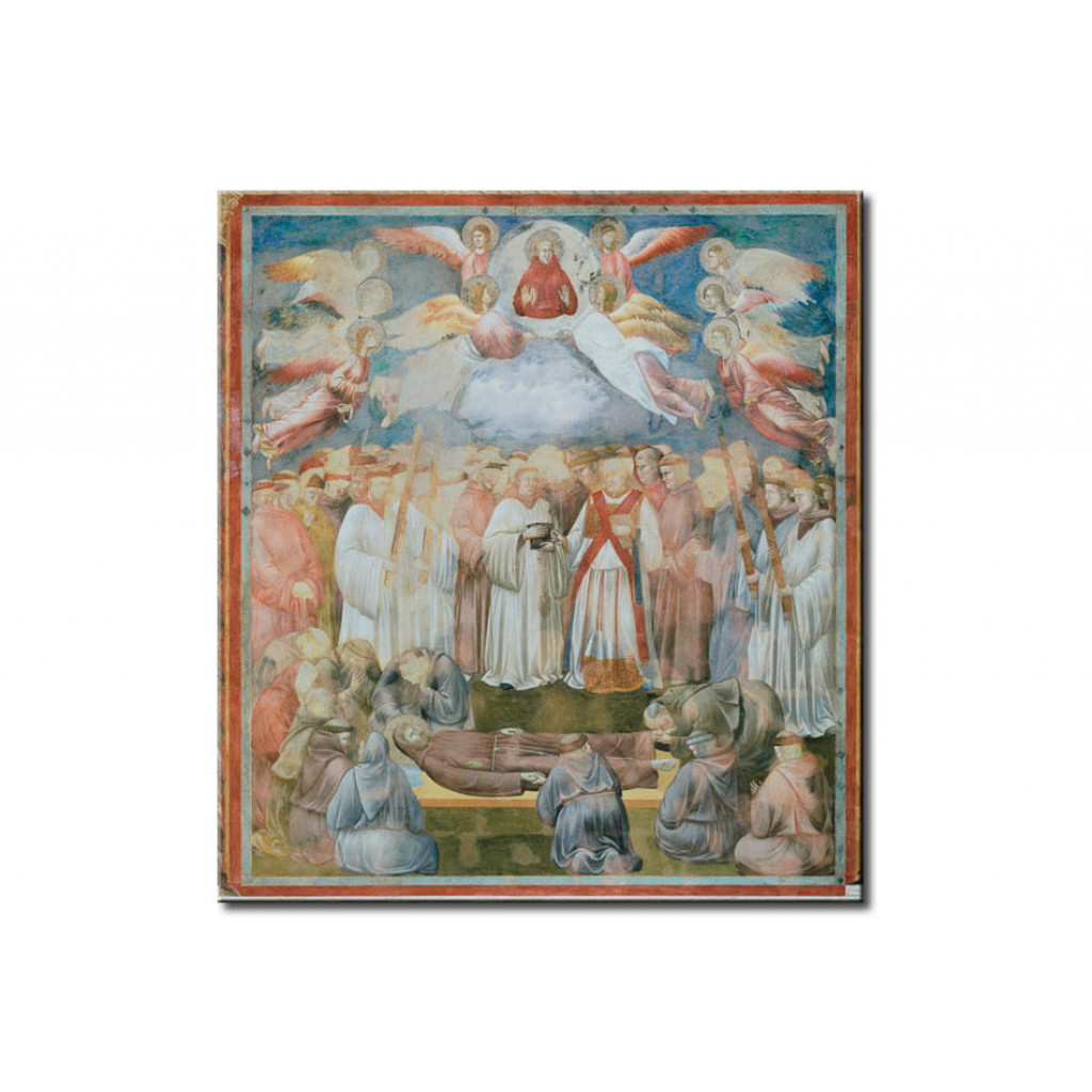 Schilderij  Giotto Di Bondone: The Death Of St. Francis Of Assisi