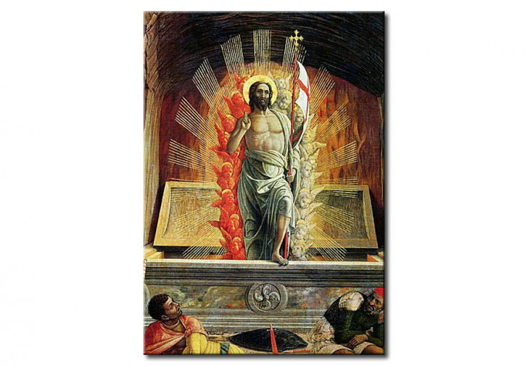 Reproduktion The Resurrection, right hand predella panel from the Altarpiece of St. Zeno of Verona 112086