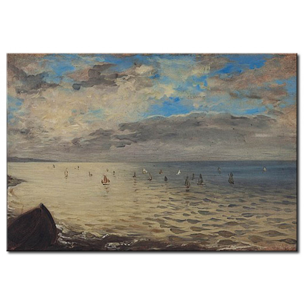 Schilderij  Eugène Delacroix: Sea Viewed From The Heights Of Dieppe