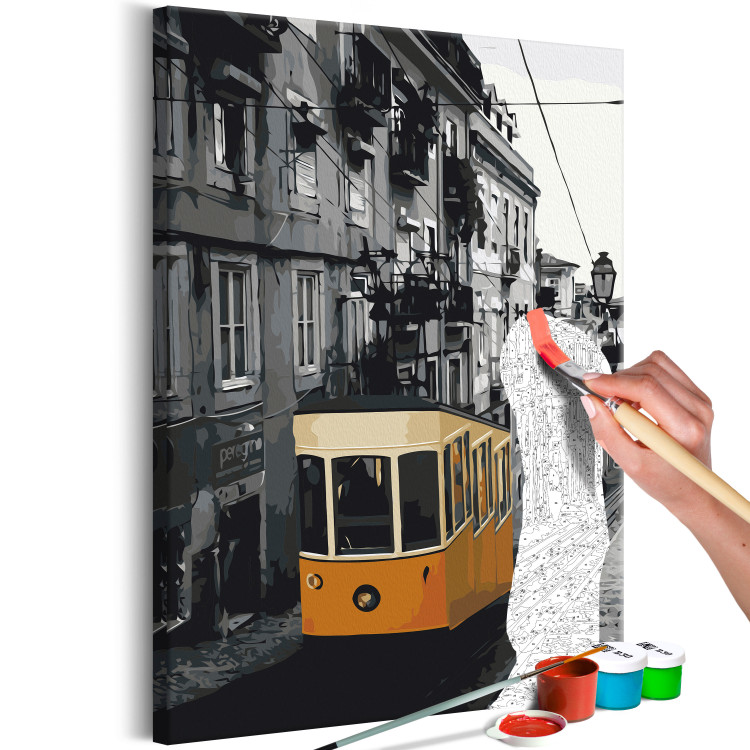 Cuadro numerado para pintar Tram in Lisbon 117186 additionalImage 3
