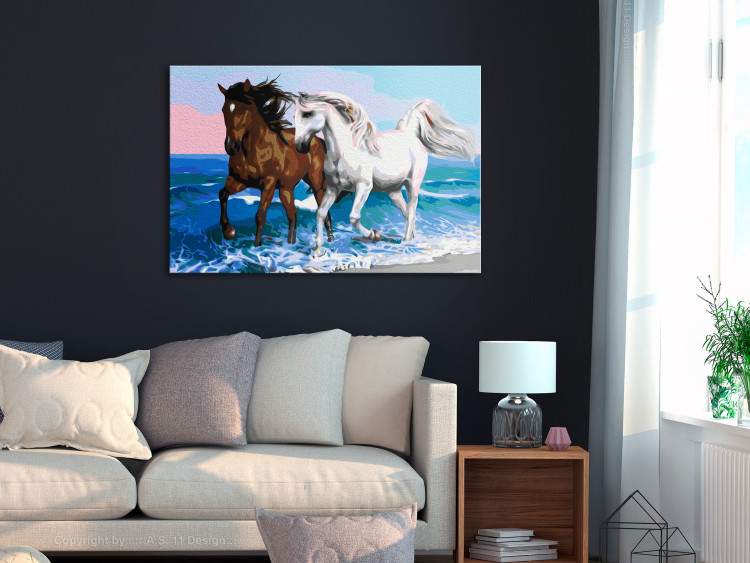 Paint by Number Kit Horses at the Seaside 134886 additionalImage 2