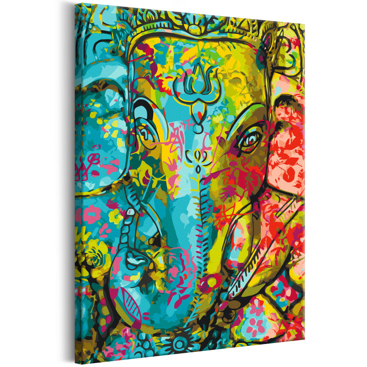 Obraz do malowania po numerach Kolorowy Ganesha 135686 additionalImage 6