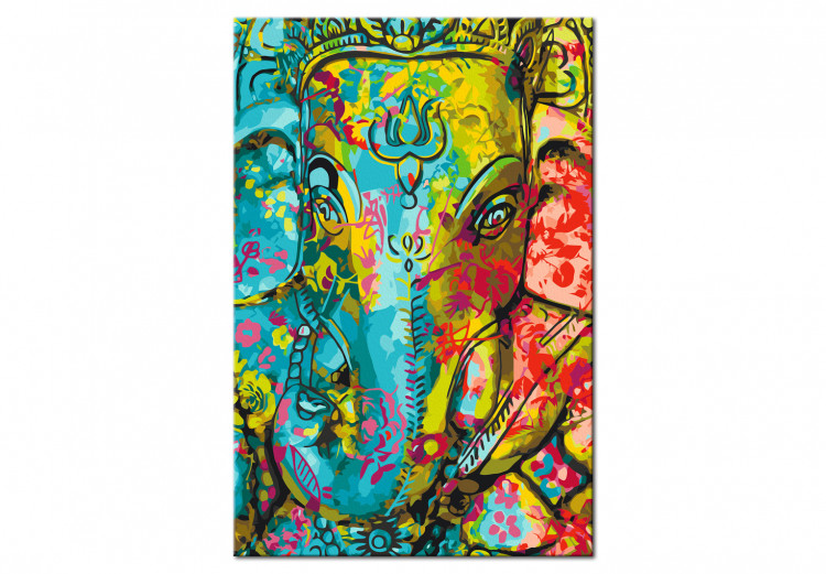 Tableau à peindre soi-même Colourful Ganesha 135686 additionalImage 4