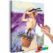 Wandbild zum Malen nach Zahlen Lavender Girl 136986 additionalThumb 5
