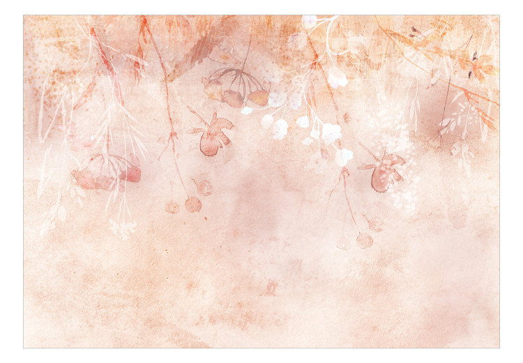 Carta da parati Piante delicate - paesaggio con fiori in tonalità rosa 143686 additionalImage 1