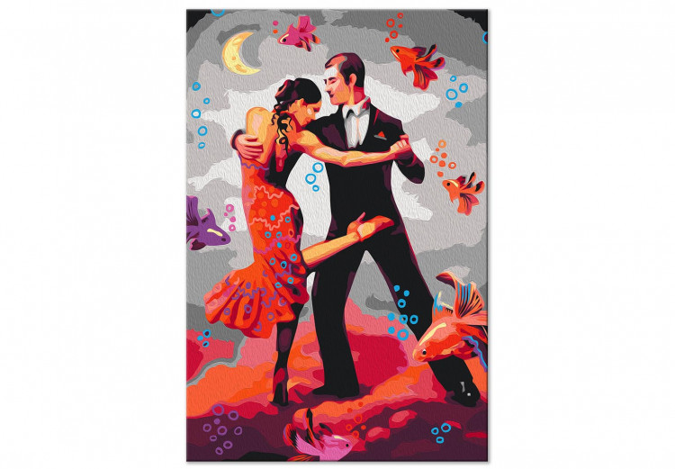 Malen nach Zahlen-Bild für Erwachsene Surreal Tango - Dancing Couple on a Fancy Background 144086 additionalImage 4