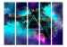 Room Divider Cosmonaut’s Desktop - Graphics Depicting the Galaxy and Geometric Shapes 146286 additionalThumb 3