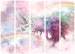 Biombo original Unicorn and Magic Tree - Pink and Rainbow Land in the Clouds II [Room Dividers] 150986 additionalThumb 3