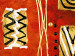 Tableau décoratif Femmes africaines (4 pièces) - Silhouettes avec motifs dorés 47186 additionalThumb 3