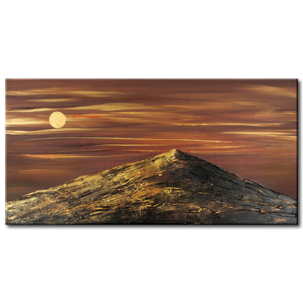 Schilderij  In Het Maanlicht: Berg Dante's