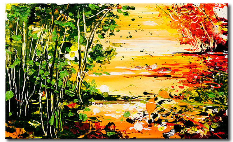 Toile murale Forêt – automne s'approche 49786