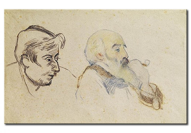Kunstkopie Porträt von Gauguin und Porträt von Gauguin -  Pissarro 51586