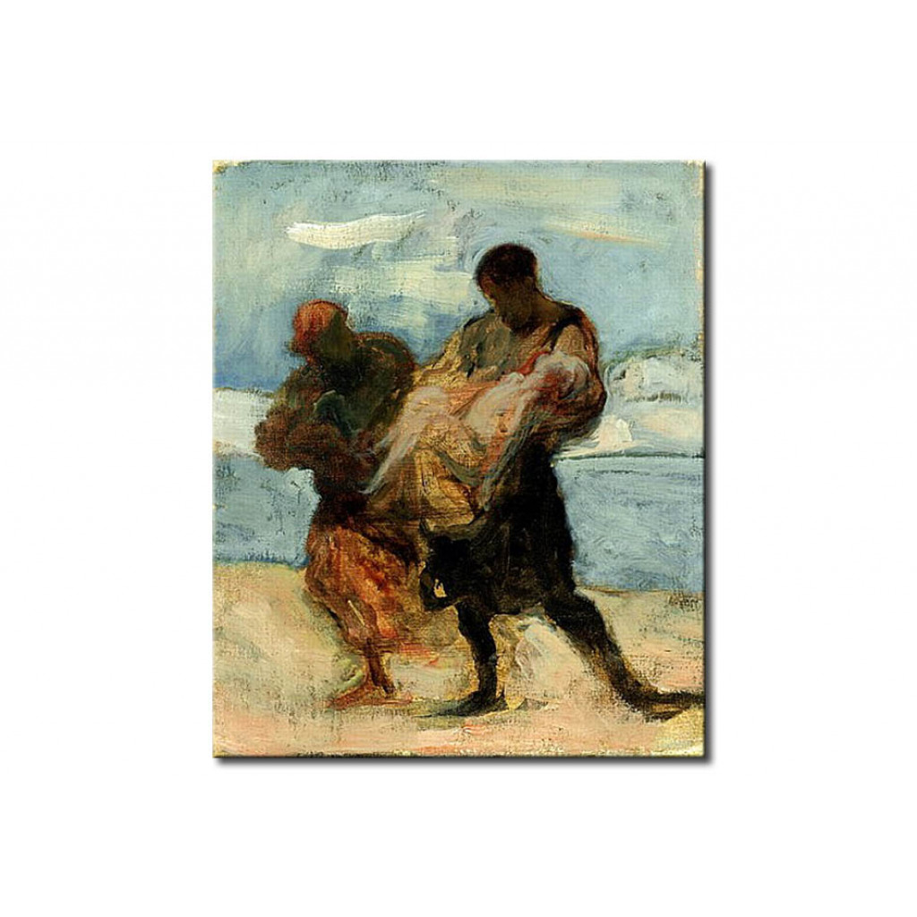 Schilderij  Honoré Daumier: The Rescue