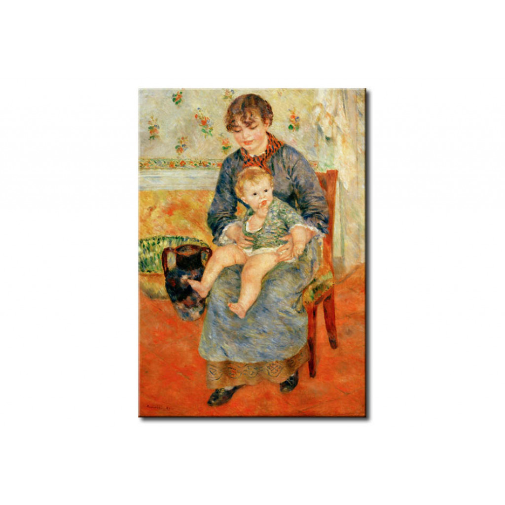 Schilderij  Pierre-Auguste Renoir: Mere Et Enfant