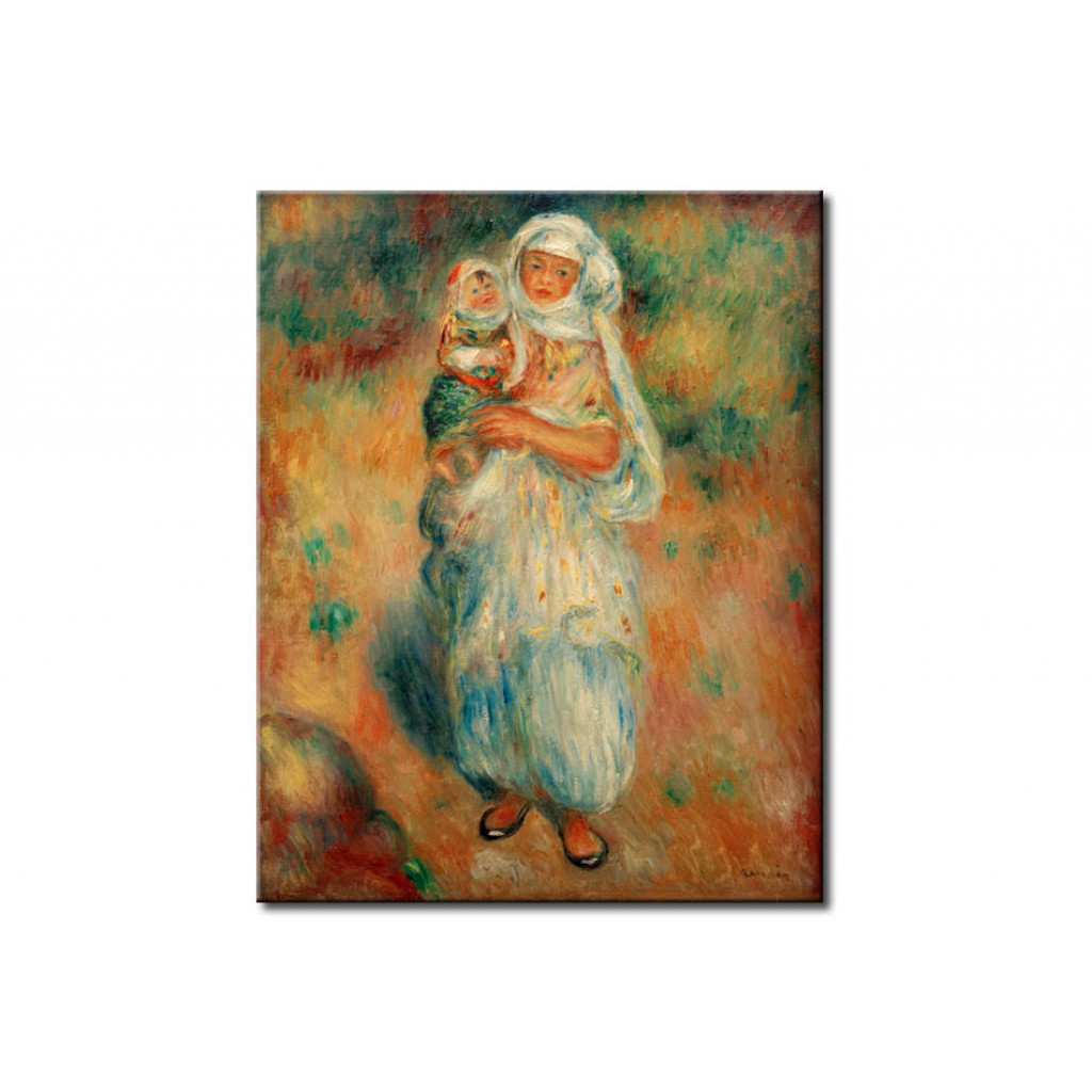 Schilderij  Pierre-Auguste Renoir: Algerierin Mit Kind