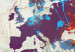 Placar decorativo World Map: Urban Style  [Cork Map] 97486 additionalThumb 4