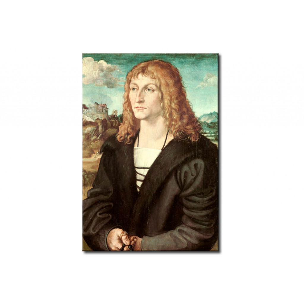 Schilderij  Albrecht Dürer: Portrait Of A Young Man