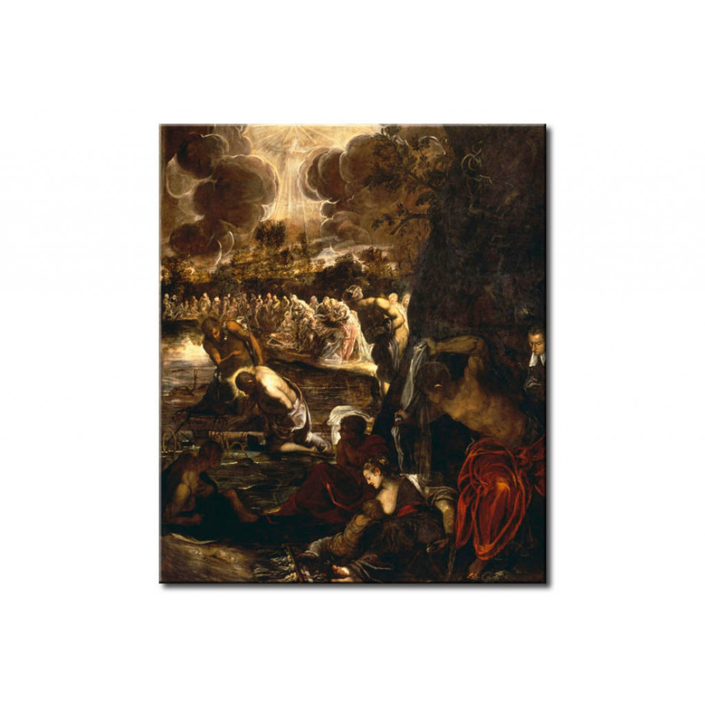 Schilderij  Tintoretto: Baptism Of Christ