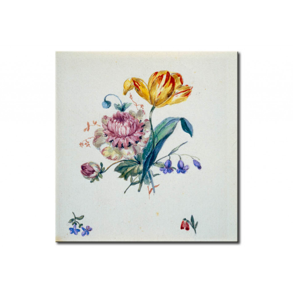 Schilderij  Georg Friedrich Kersting: Bouquet Of Flowers