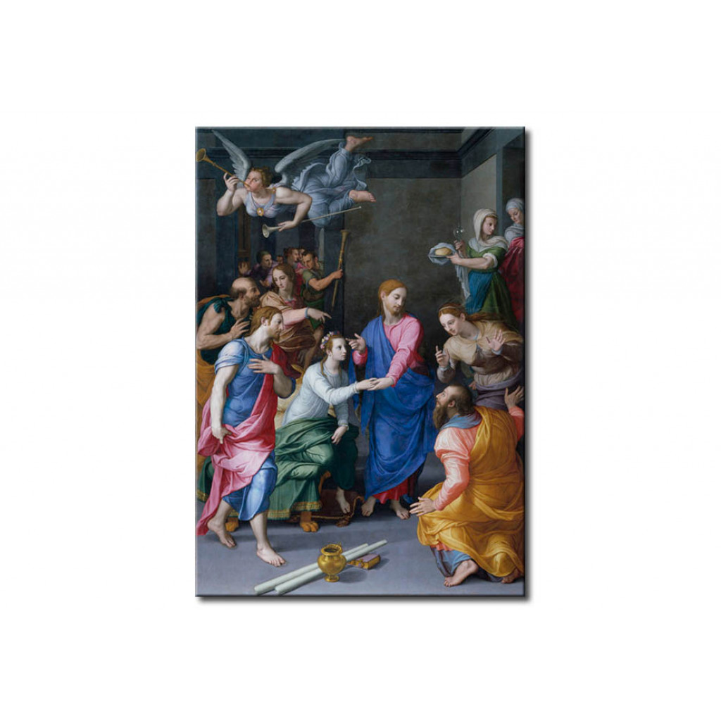 Schilderij  Agnolo Bronzino: Resurrection Of Jairus' Daughter