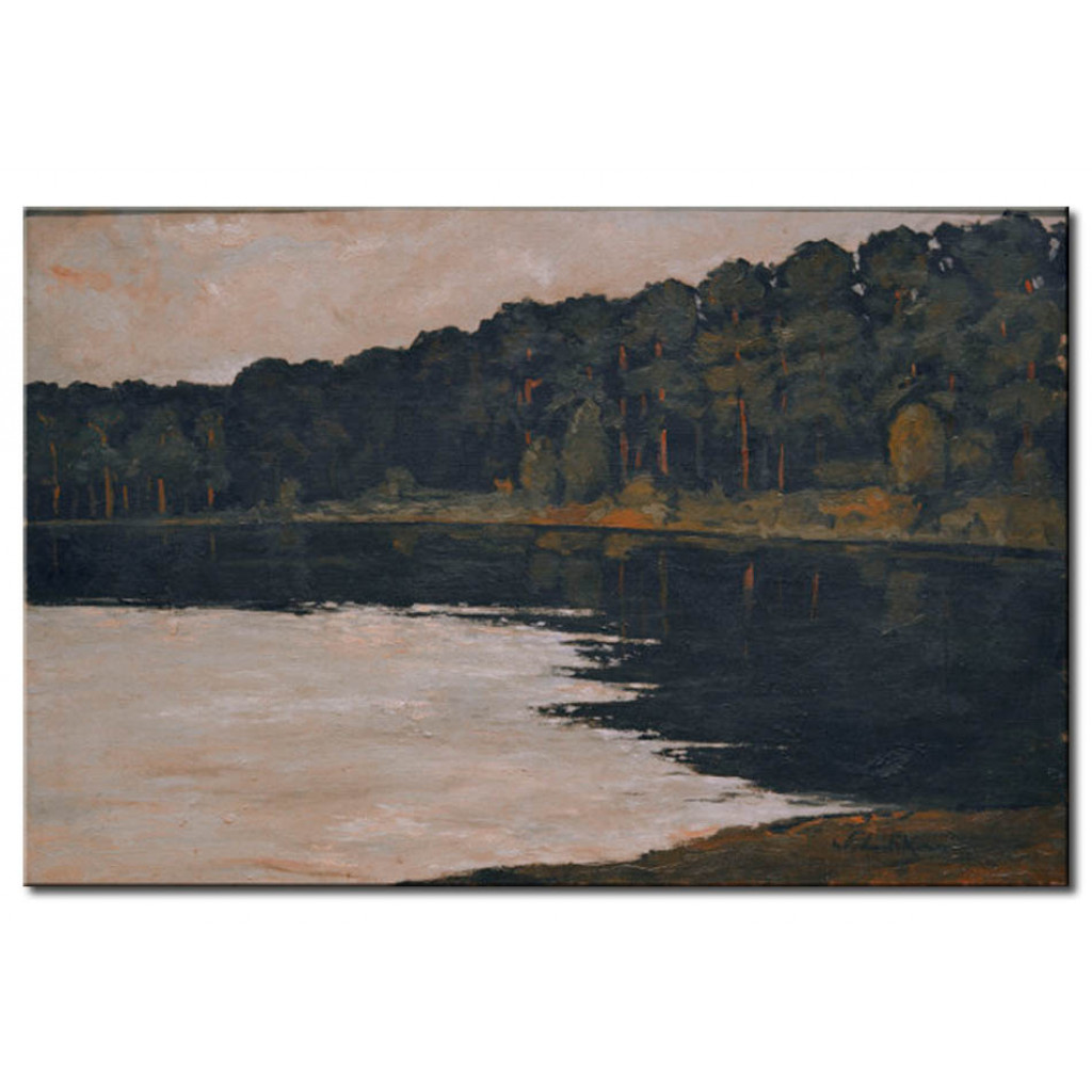 Målning Der Grunewaldsee Am Morgen