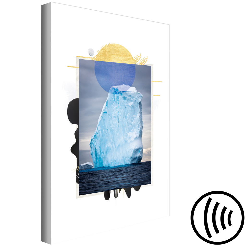 Schilderij  Landschappen: Iceberg (1 Part) Vertical