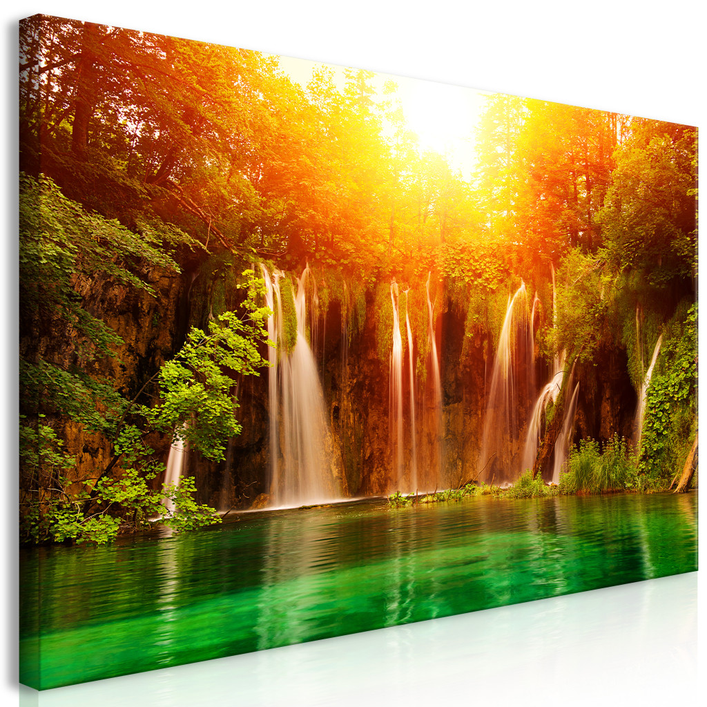 Schilderij Nature: Magnificent Waterfall II [Large Format]