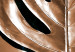 Quadro moderno Foglia di monstera oro - motivo botanico astratto su uno sfondo scuro 135696 additionalThumb 5