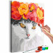 Cuadro para pintar por números Flowery Cat 135996 additionalThumb 5