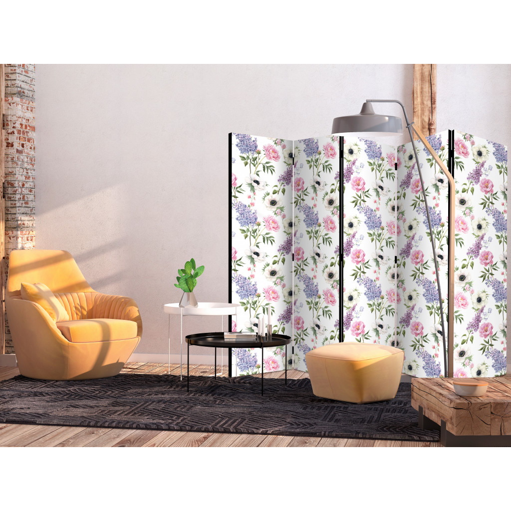 Decoratieve Kamerverdelers  Roses And Lilacs II [Room Dividers]