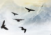 Quadro contemporaneo Mountains in the Fog - Birds Flying Over the Peaks in the Clouds 145496 additionalThumb 4