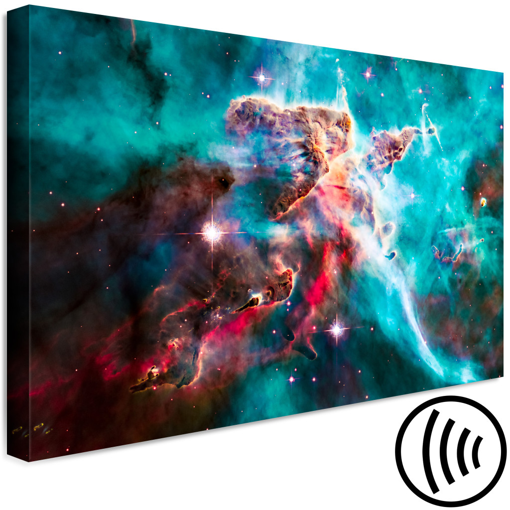 Quadro Em Tela Galactic Journey - Photo Showing The Colorful Creations Of The Cosmos