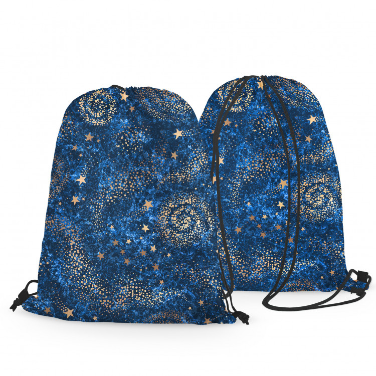 Mochila Starry sky - abstract blue motif with gold accents 147596 additionalImage 2