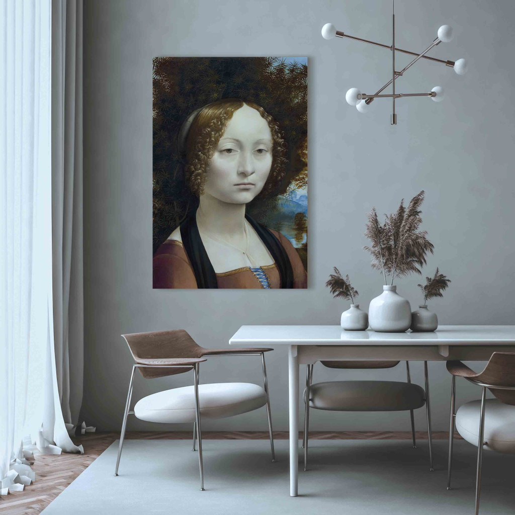 Schilderij  Leonardo Da Vinci: Portrait Of Ginevra De Benci