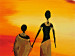 Quadro su tela Tramonto africano: magia di luci e ombre 47896 additionalThumb 3