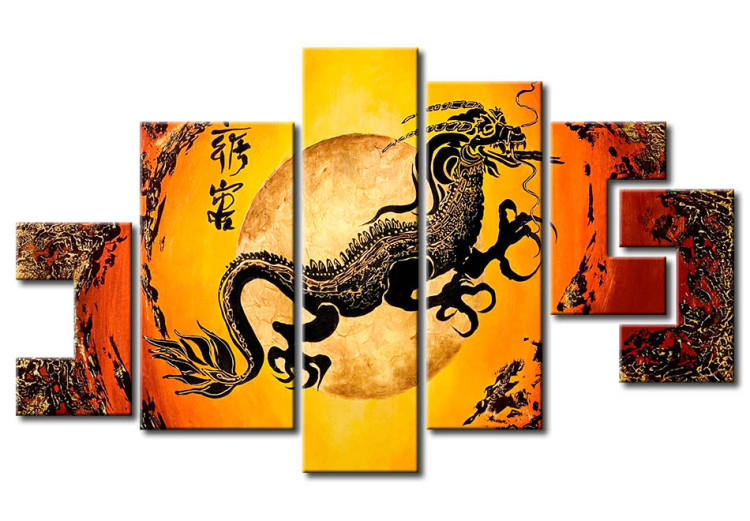 Pintura Nas garras do dragão chinês  49396