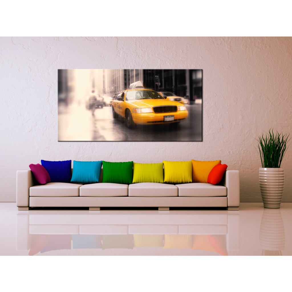 Schilderij  New York: Gele Taxi
