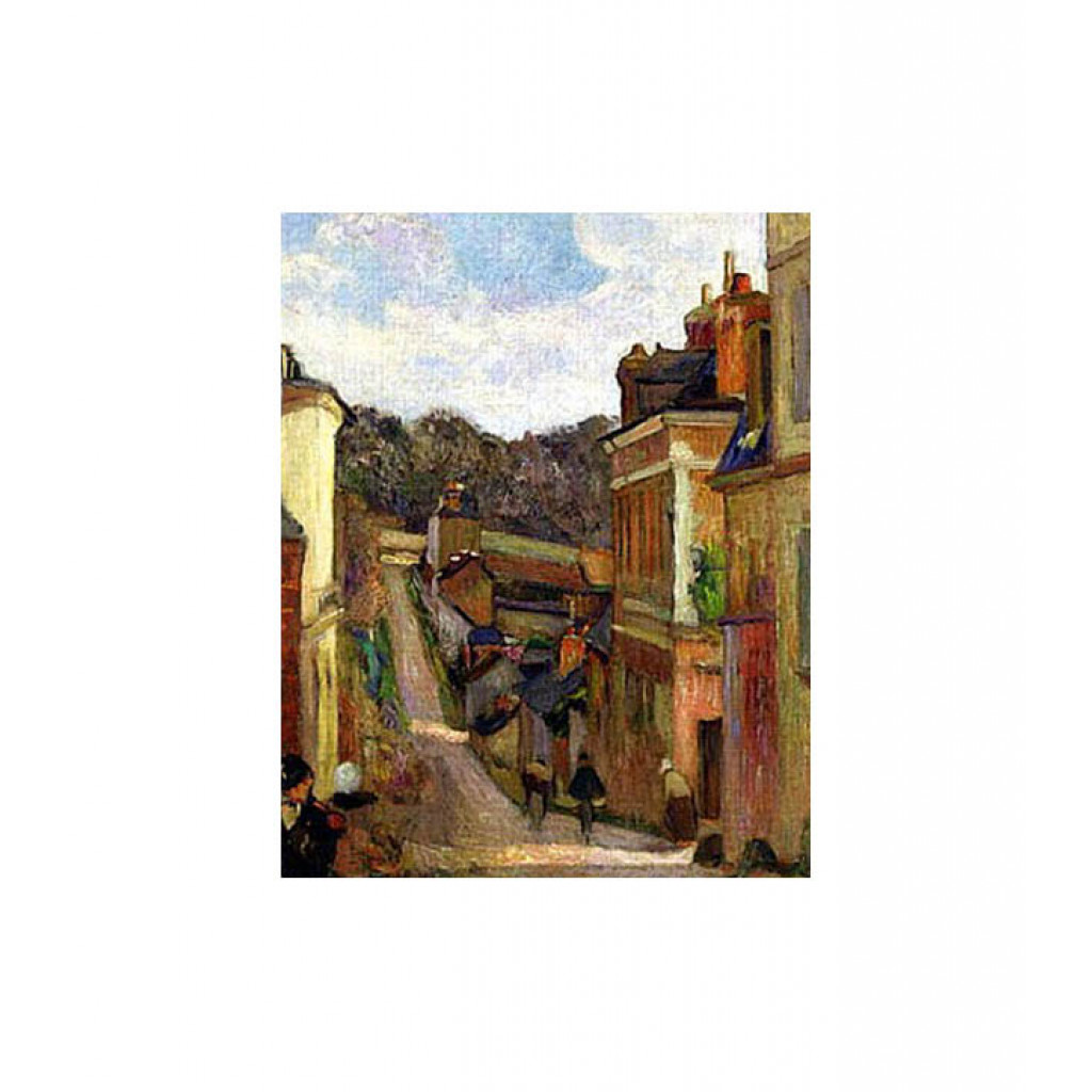 Schilderij  Paul Gauguin: A Suburban Street