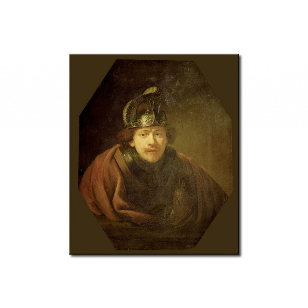 Schilderij  Rembrandt: Selfportrait As Warrior