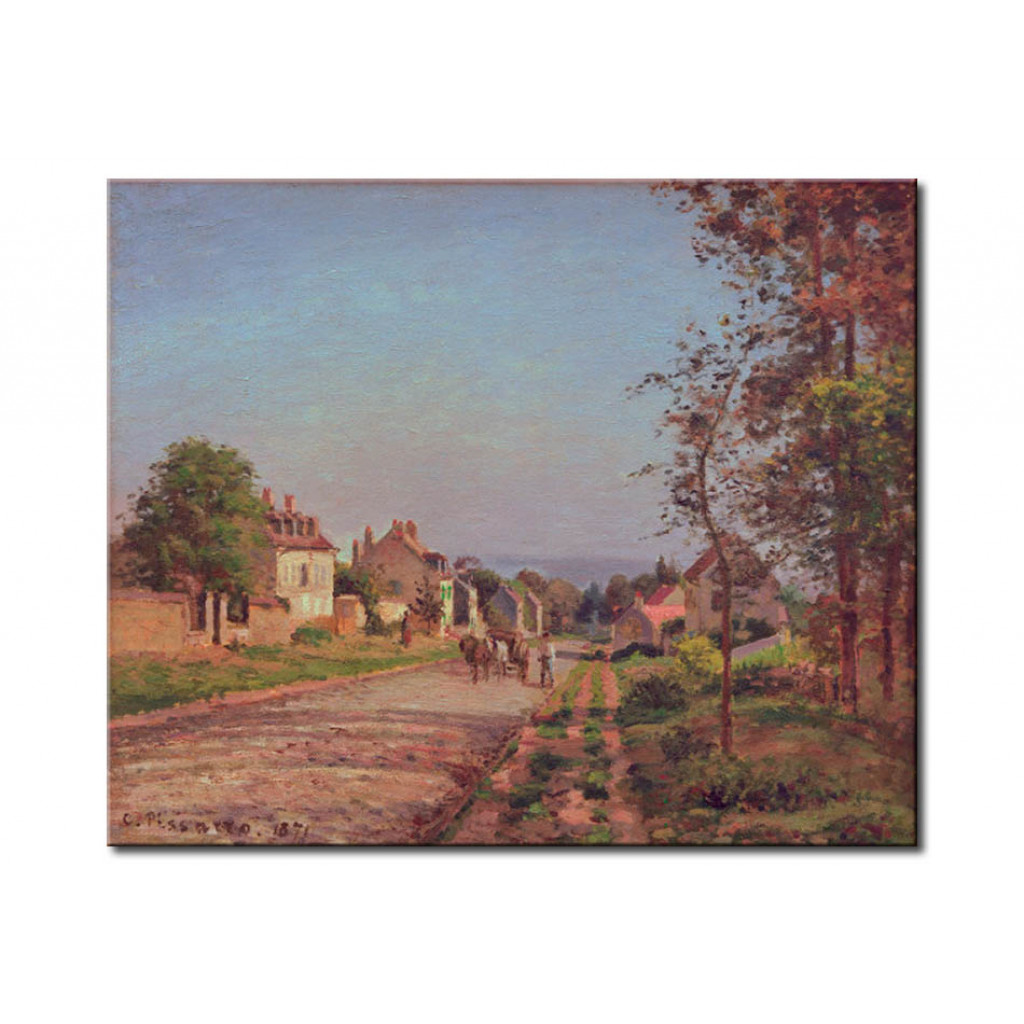 Schilderij  Camille Pissarro: Umgebung Von Louveciennes, Die Landstraße
