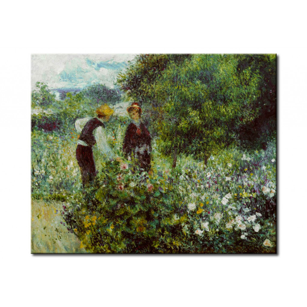 Schilderij  Pierre-Auguste Renoir: La Cueillette Des Fleurs