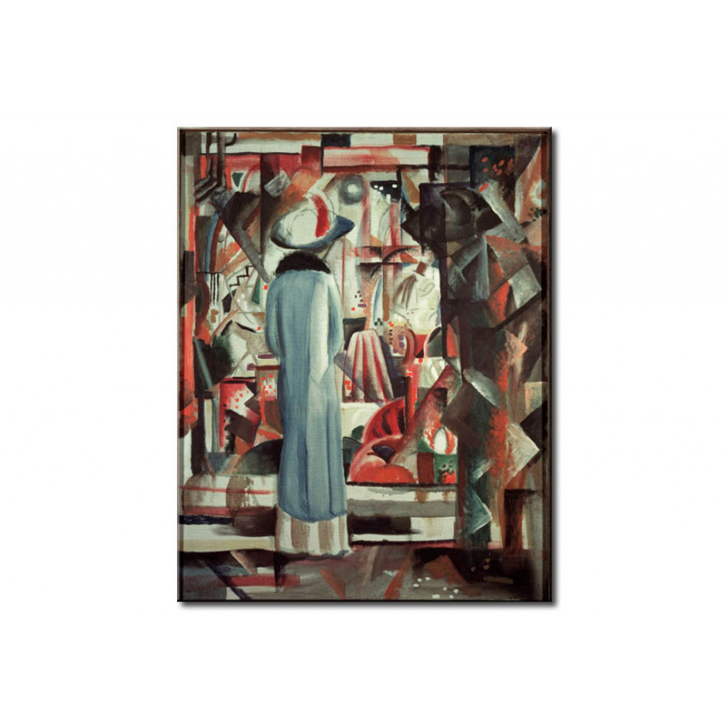 Schilderij  August Macke: Grosses Helles Schaufenster