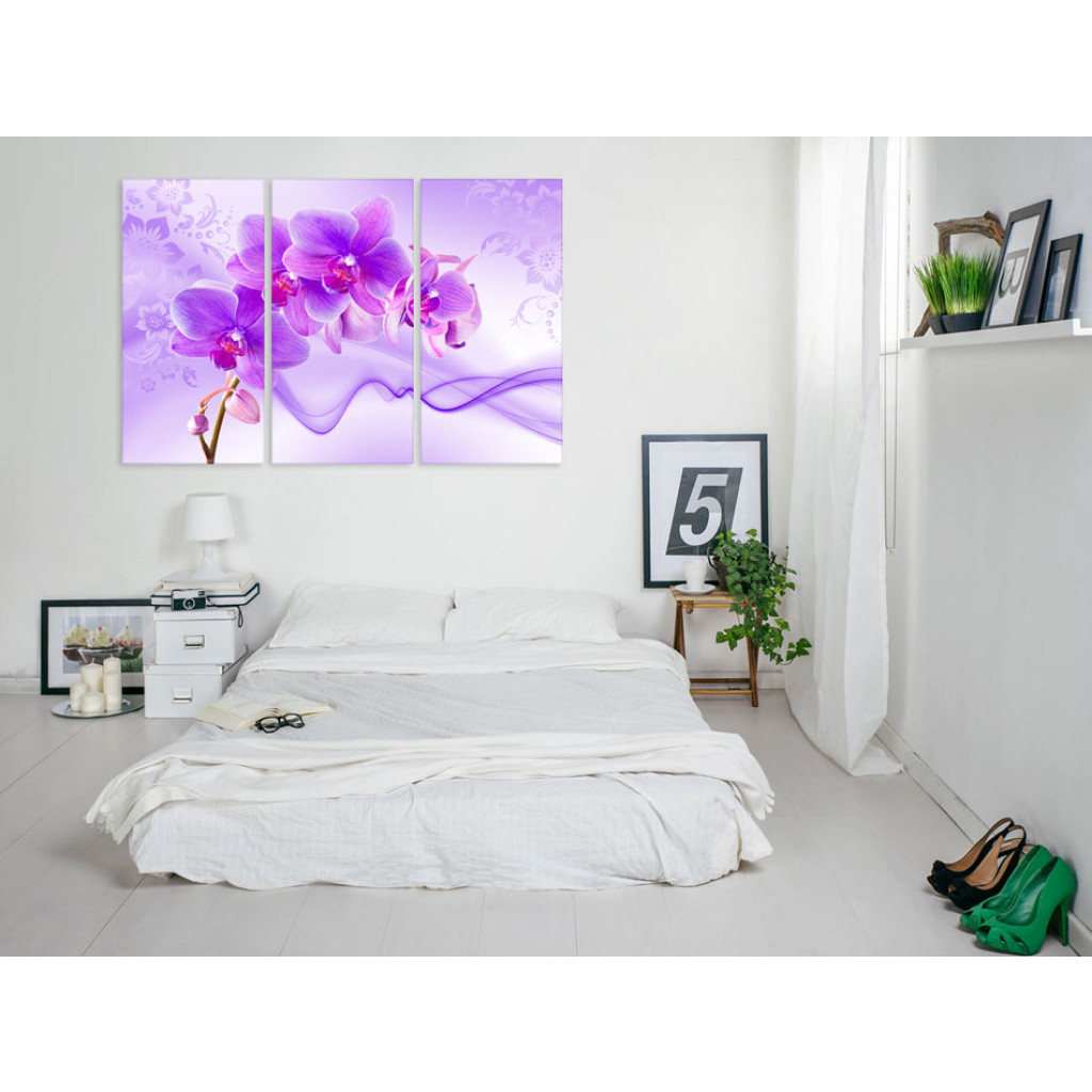 Quadro Pintado Ethereal Orchid - Violet