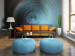 Wall Mural Abstract Background - Blue Water Whirl with Color-changing Effect 60996