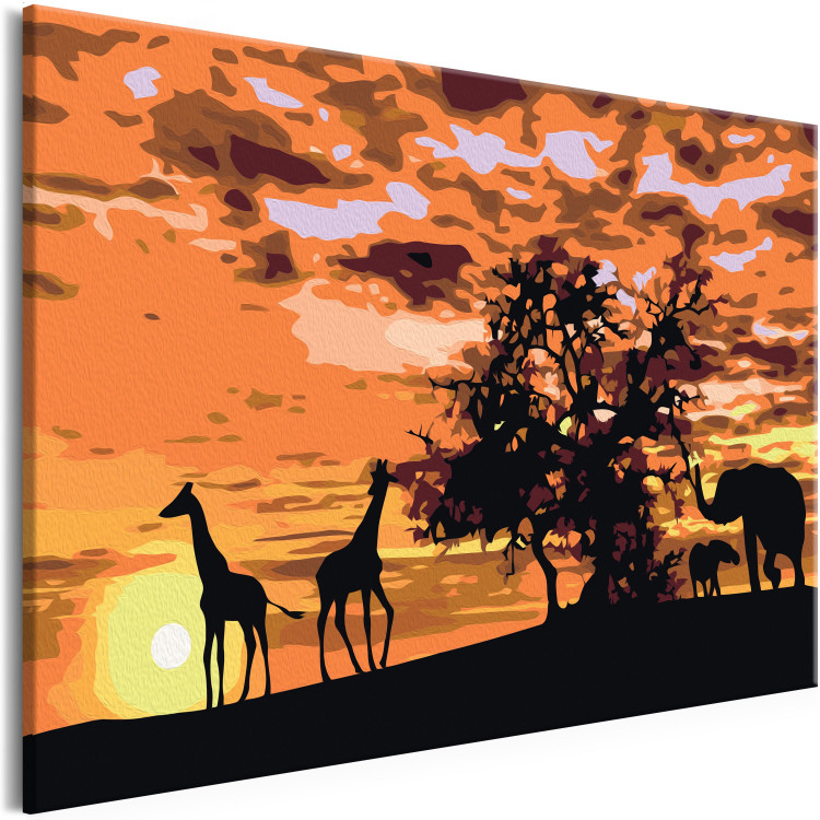 Paint by Number Kit Giraffes and Elephants 107507 additionalImage 5