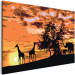 Wandbild zum Ausmalen Savanne (Giraffen & Elefanten) 107507 additionalThumb 5