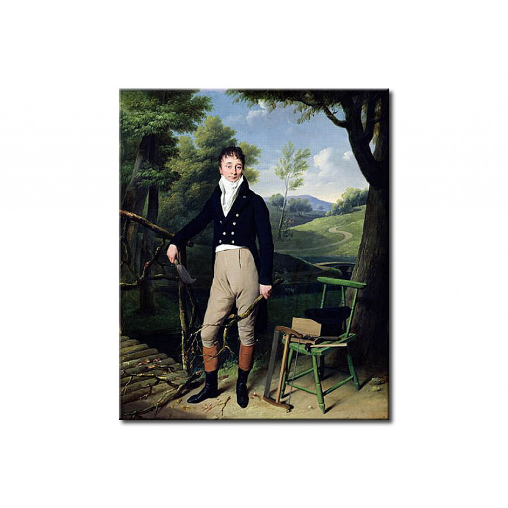 Målning Portrait Of A Man, Possibly Monsieur D'Aucourt De Saint-Just