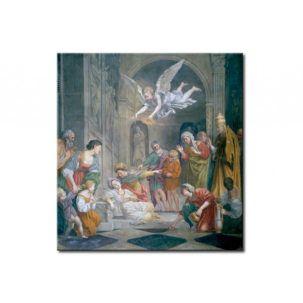 Schilderij  Domenichino: The Death Of St. Cecilia