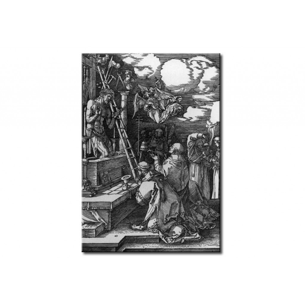 Schilderij  Albrecht Dürer: The Mass Of Saint Georg